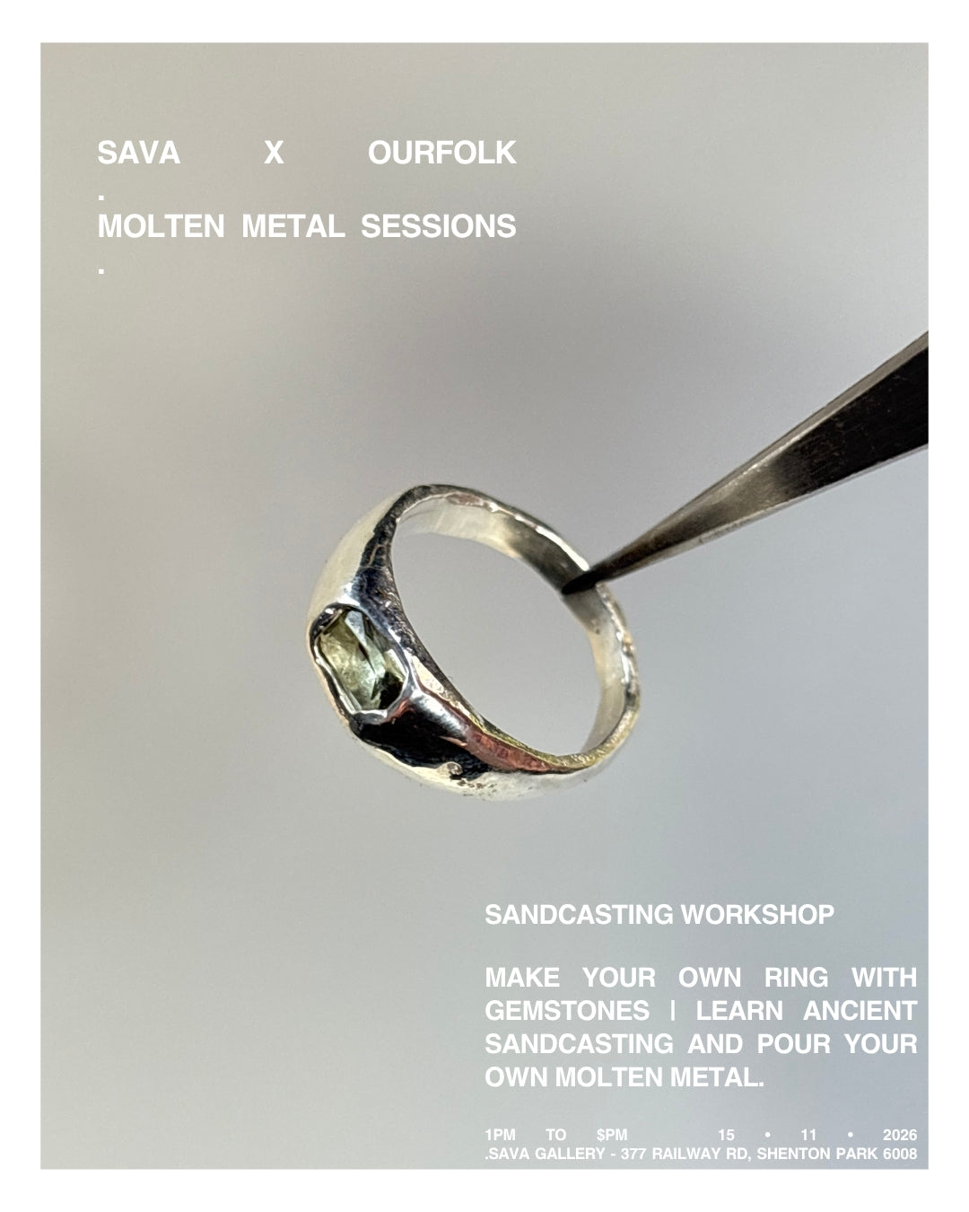 SAVA X OURFOLK | Sandcasting Workshop | Molten Metal Sessions