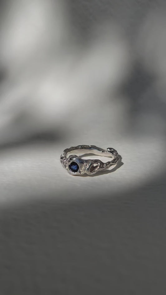 Milly Mae - Organic Blue Sapphire Ring